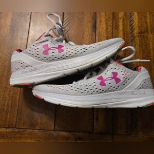 Under Armour Charged Assert Women’s Running Shoes Size 9 Gray Pink Multicolor